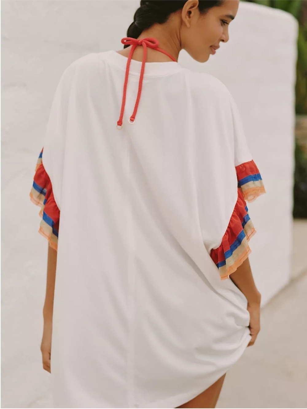 Anthropologie Celandine Toucan Graphic Shirt Dress Cover Up Size Large NWT - Picture 2 of 11